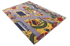 100% wełna gruby dywan z Indii 170x240cm w uliczki designerski