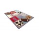 Designerski nowoczesny dywan wełniany dla dzieci w piłki 170x240cm Indie 2cm gruby