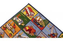 100% wełna gruby dywan z Indii 160x230cm alfabet angielski design