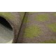 Designerski nowoczesny dywan wełniany art deco zieleń brąz ok 160x230cm Indie 2cm gruby