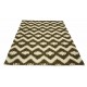 Designerski nowoczesny dywan wełniany art deco beż brąz ok 160x230cm Indie 2cm gruby