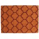 Designerski nowoczesny dywan wełniany marokańska koniczyna pomarańczowy ok 160x230cm Indie 2cm gruby