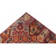 Designerski nowoczesny dywan wełniany geometryczny kolorowy ok 200x300cm Indie 2cm gruby