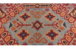100% wełna gruby dywan z Indii 200x300cm geometryczny