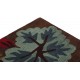 Designerski nowoczesny dywan wełniany w kwiaty brązowy ok 160x230cm Indie 2cm gruby