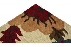100% wełna gruby dywan z Indii 160x230cm slowers designerski