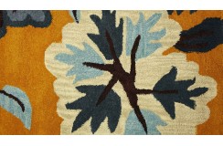 100% wełna gruby dywan z Indii 120x180cm flowers designerski