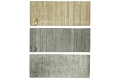 Wełna i wiskoza gruby dywan handloom z indii beżowy 240x340cm