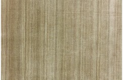 Miękki dywan Gabbeh Handloom w pasy wełna wiskoza beżowy 250x350cm