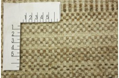 Miękki dywan Gabbeh Handloom w pasy wełna wiskoza beżowy 250x350cm