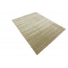 Miękki dywan Gabbeh Handloom w pasy wełna wiskoza beżowy 250x350cm