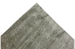 Wełna i wiskoza gruby dywan handloom z indii szary 190x240cm