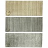 Wełna i wiskoza gruby dywan handloom z indii szary 190x240cm