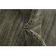 Miękki dywan Gabbeh Handloom w pasy wełna wiskoza szary 140x200cm