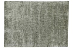 Wełna i wiskoza gruby dywan handloom z indii szary 140x200cm