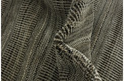 Wełna i wiskoza gruby dywan handloom z indii szary 120x180cm