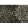 Wełna i wiskoza gruby dywan handloom z indii szary 120x180cm