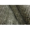 Wełna i wiskoza gruby dywan handloom z indii szary 120x180cm
