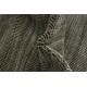 Miękki dywan Gabbeh Handloom w pasy wełna wiskoza ciemny szary 250x350cm