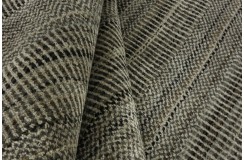 Wełna i wiskoza gruby dywan handloom z indii ciemny szary 240x340cm
