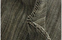 Wełna i wiskoza gruby dywan handloom z indii ciemny szary 240x300cm