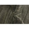Wełna i wiskoza gruby dywan handloom z indii ciemny szary 190x240cm