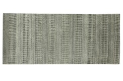 Wełna i wiskoza gruby dywan handloom z indii beżowy ciemny szary 80x350cm
