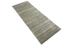 Wełna i wiskoza gruby dywan handloom z indii beżowy ciemny szary 80x350cm