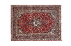 Piękny oryginalny dywan Kashan Keszan z Iranu z medalionem wełna 280x350cm perski klasyk