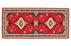 Kolorowy dywan etniczny z Turcji 100x180cm 100% wełna kilim w kwatery