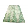 Unikatowy zielony dywan jedwabny z Indii deseń vintage 160x230cm luksus
