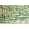 Unikatowy zielony dywan jedwabny z Indii deseń vintage 160x230cm luksus
