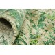 Unikatowy zielony dywan jedwabny z Indii deseń vintage 160x230cm luksus