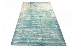 Jedwabny dywna z Indii 160x230cm w stylu vintage