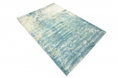 Jedwabny dywna z Indii 160x230cm w stylu vintage