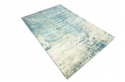 Jedwabny dywna z Indii 160x230cm w stylu vintage