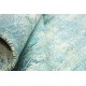 Unikatowy niebieski dywan jedwabny z Indii deseń vintage 160x230cm luksus