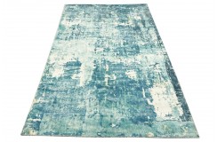 Jedwabny dywna z Indii 160x230cm w stylu vintage