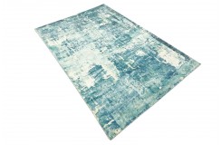 Jedwabny dywna z Indii 160x230cm w stylu vintage