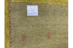 100% wełna gruby dywan Gabbeh Indie Luksusowy 170x240 cm zielony