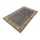 Dywan Ziegler Classic 100% wełna kamienowana ręcznie tkany luksusowy 155x210cm niebieski ornamenty