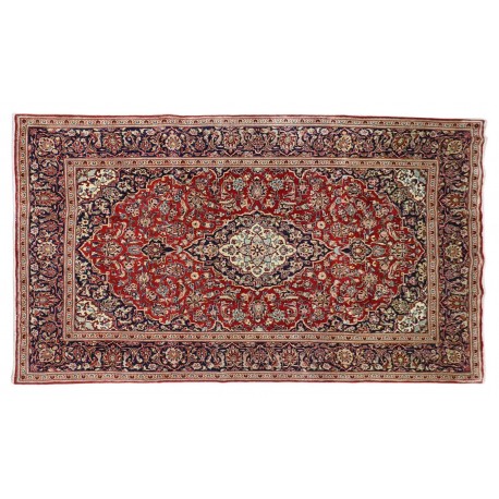 Oryginalny bogaty perski ręcznie tkany dywan Ardekan - Keszan z Iranu 100% wełniany ok 200x320cm czerwony