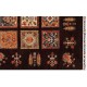 Dywan Ziegler Khorjin Arijana Shaal Gabbeh 100% wełna kamienowana ręcznie tkany luksusowy 200x300cm ciemny w kwatery