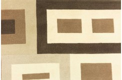 Beżowy niezwykły dywan ręcznie tkany 200x300cm Nepal indyjski