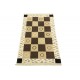 Beż brąz geometryczny dywan ręcznie tkany oryginalny Nepal Indie 90x150cm 100% wełna