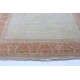 Beżowy subtelny dwupoziomowy dywan Tabriz z Indii 250x350cm wełna i jedwab wysoka jakość w palmety