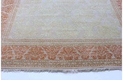 Beżowy ręcznie tkany dywan Tabriz z Indii wełniany 250x350cm