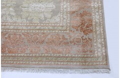 Beżowy ręcznie tkany dywan Tabriz z Indii wełniany 250x350cm