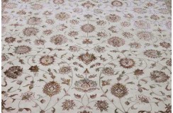 Beżowy ręcznie tkany dywan Tabriz z Indii wełniany 250x300cm