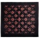 Dywan Ziegler Classic 100% wełna kamienowana ręcznie tkany luksusowy 200x200cm czarny ornamenty